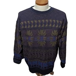 Vintage Pendleton Multicolor Fair Isle Wool Sweater Size XL